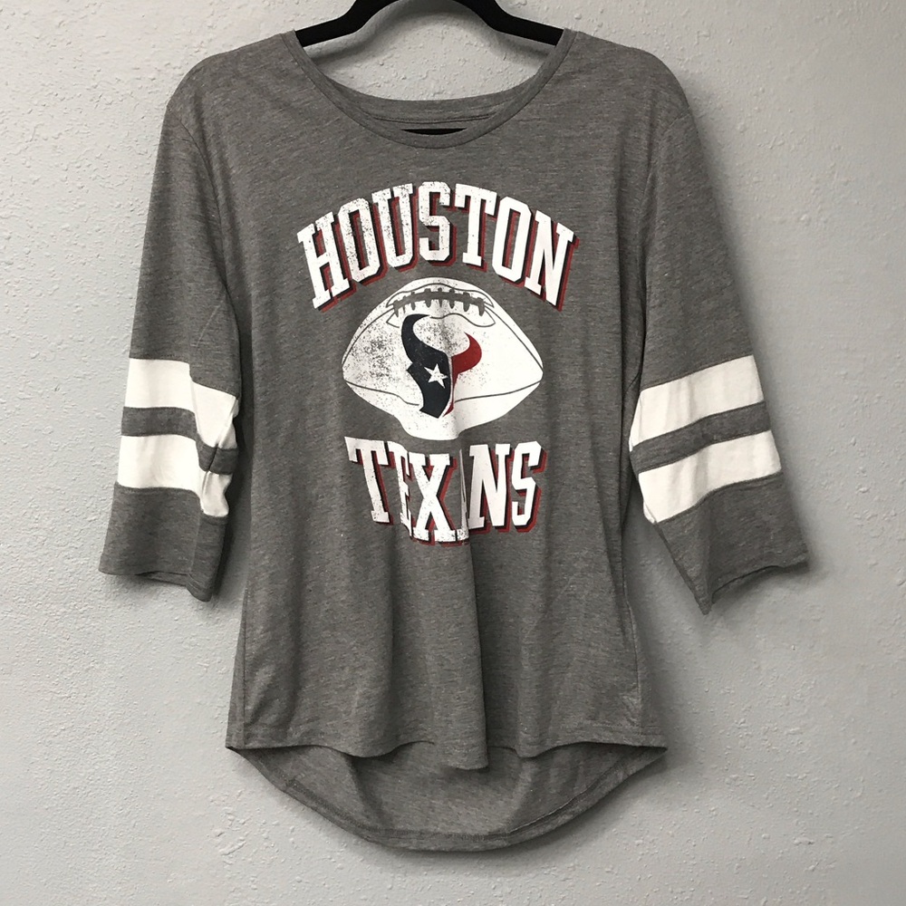 Houston Texans Women's Gray Long Sleeve Tee